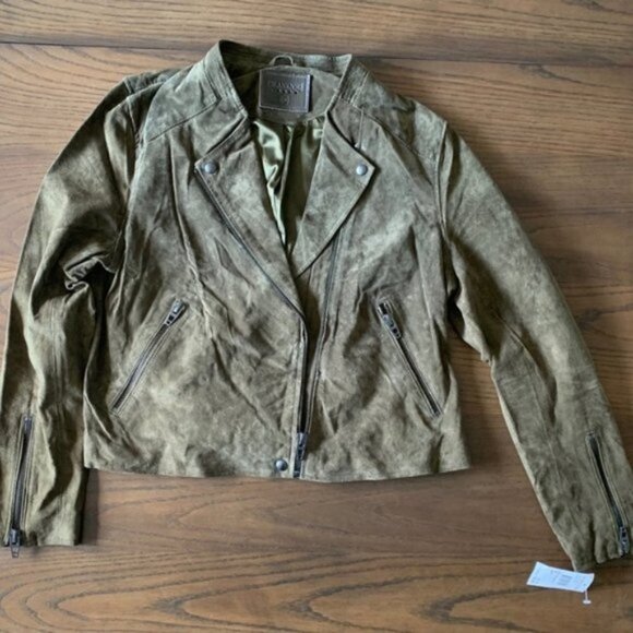 BLANK NYC Denim No Limit Suede Moto Jacket Size XXL - Picture 2 of 5